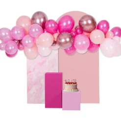 NEU Ballon-Girlanden-Set Pink, 62 Teile inkl. Ballonband für 200cm Ballongirlande