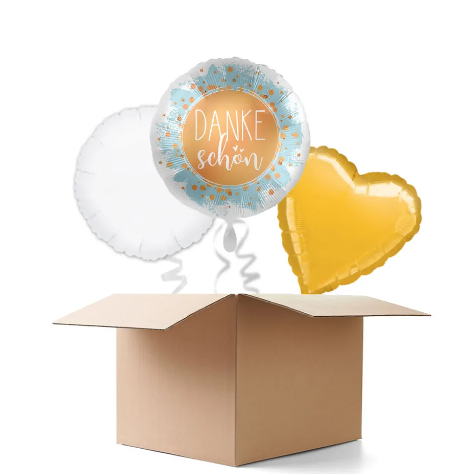 NEU Ballongrüße Dankeschön, 3 Ballons