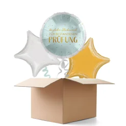NEU Ballongrüße Glückwunsch zur bestandenen Prüfung, 3 Ballons