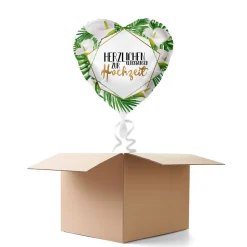 NEU Ballongrüße Herzlichen Glückwunsch zur Hochzeit, 1 Ballon
