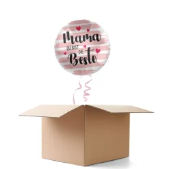 NEU Ballongrüße Mama du bist die Beste, 1 Ballon