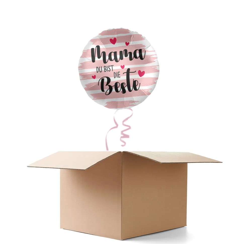 NEU Ballongrüße Mama du bist die Beste, 1 Ballon