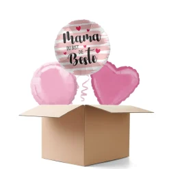 NEU Ballongrüße Mama du bist die Beste, 3 Ballons