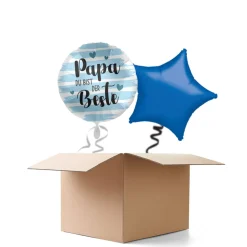 NEU Ballongrüße Papa Du bist der Beste, 2 Ballons