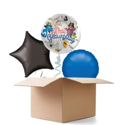 NEU Ballongrüße Pirat Ahoi Geburtstag, 3 Ballons