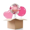 NEU Ballongrüße Sweet Pink Alles Gute zum Geburtstag, 3 Ballons