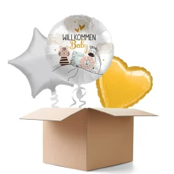 NEU Ballongrüße Willkommen Baby, 3 Ballons