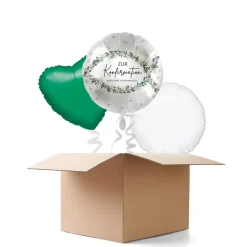 NEU Ballongrüße Zur Konfirmation Herzlichen Glückwunsch, 3 Ballons