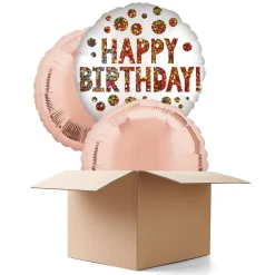 NEU Ballongrüsse Satin Infused Birthday Sequins, 3 Ballons
