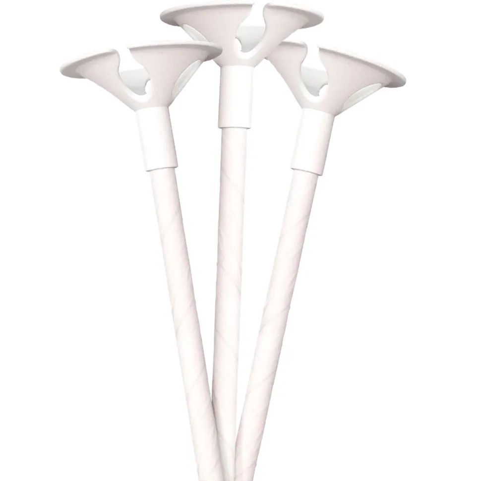NEU Ballon-Stäbe ca. 30cm, 12 Stück, biologisch abbaubar