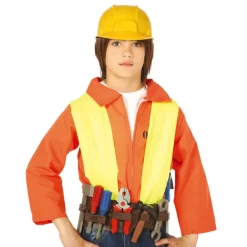 NEU Bauarbeiter-Gürtel für Kinder mit viel Werkzeug und Helm, Kunststoff