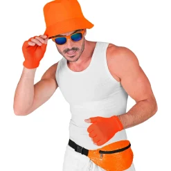 NEU Bauchtasche / Gürteltasche mit Pailletten, Neon-Orange
