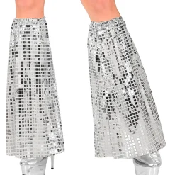 NEU Beinstulpen 70er-Disco Style, silber