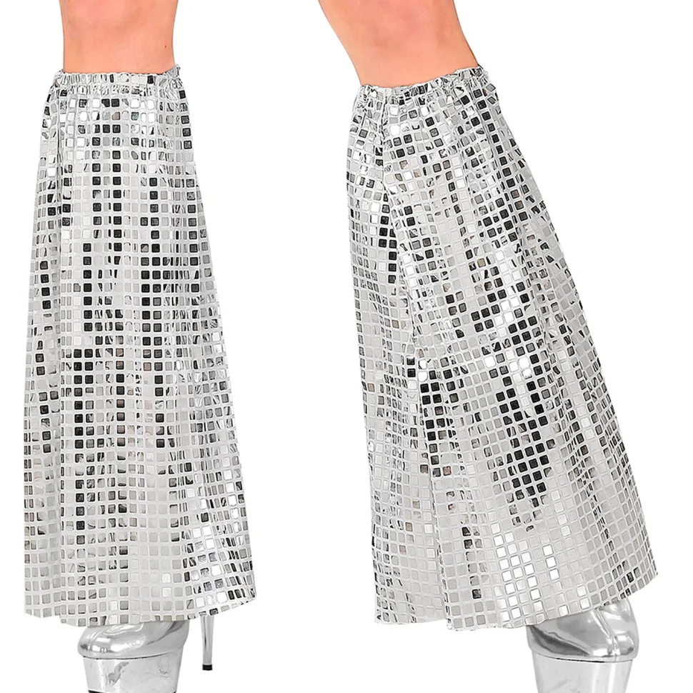 NEU Beinstulpen 70er-Disco Style, silber