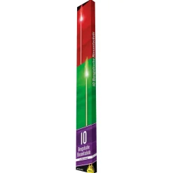 NEU Bengalische Riesen-Fackeln, Länge ca. 50cm, Rot-Grün, Schachtel mit 10 Stück