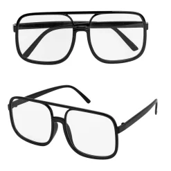 NEU Brille 90er HipHop, farblose Gläser