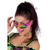 NEU Brille 80er-Jahre, neon-pink mit verspiegelten Gläsern