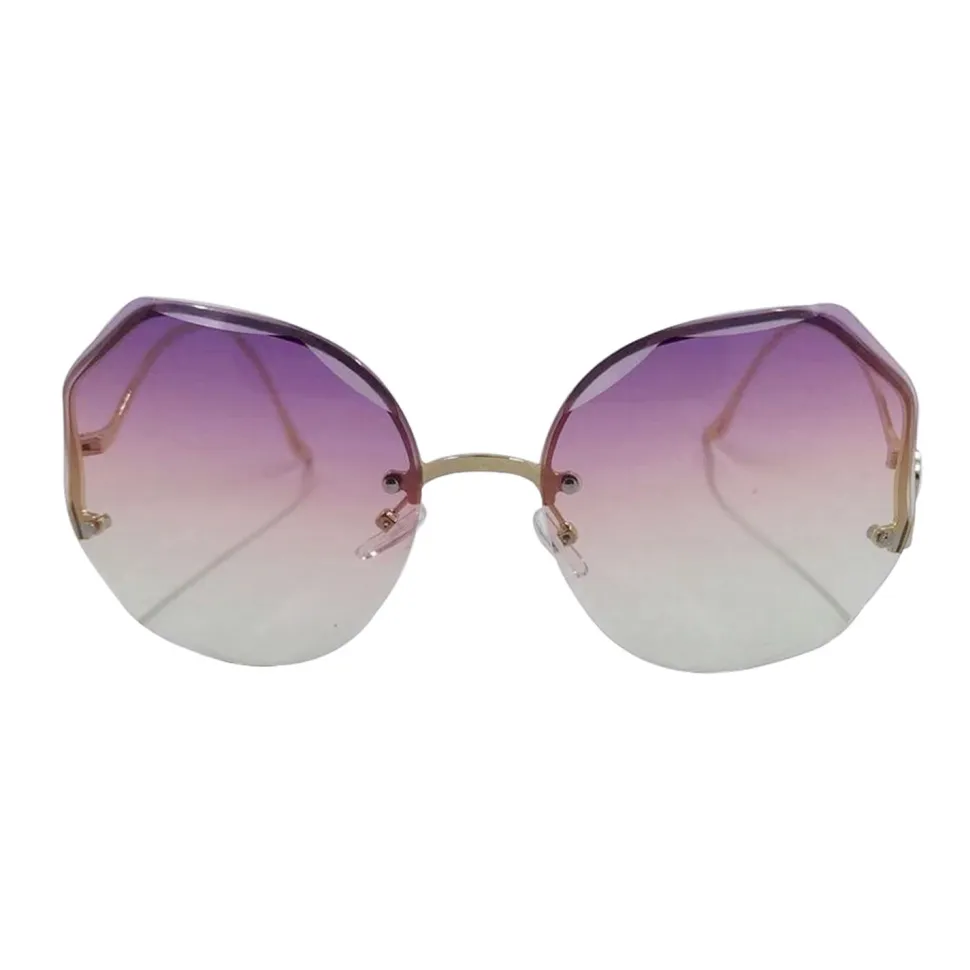 NEU Brille Festival Hexagon mit lilanen achteckigen Gläsern