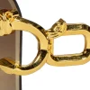 NEU Brille Festival Leopard, mit goldenen Bügeln