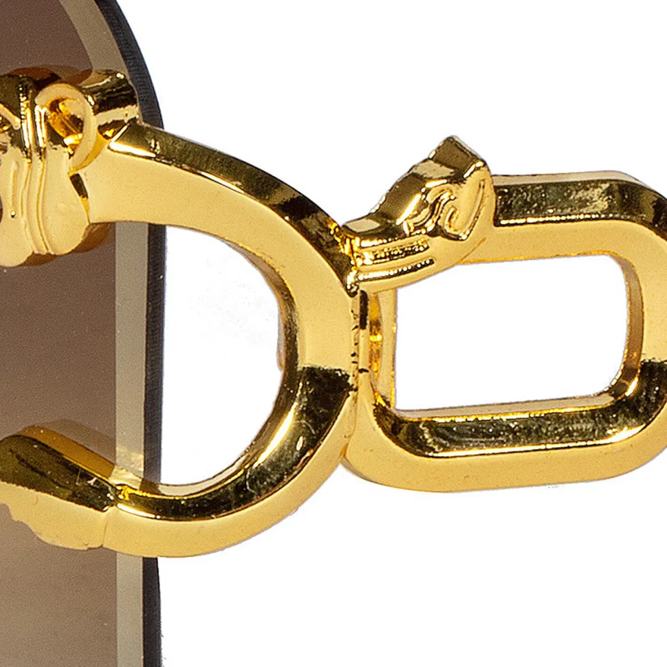NEU Brille Festival Leopard, mit goldenen Bügeln