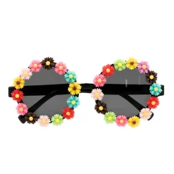 NEU Brille Hippie Flowers mit Blumen