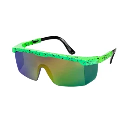 NEU Brille 80ies, neon-grün