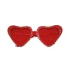 NEU Brille mit Herzgläsern und Brillies, rot