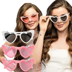 NEU Brillen-Set Bride to be, 3 Stück, weiß und Rosa