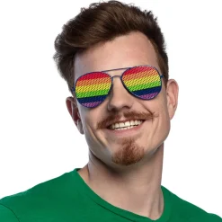 NEU Brille Party-Regenbogen, gerastert