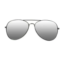 NEU Brille Polizei / Pilot, silber verspiegelt