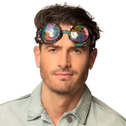 NEU Brille Regenbogen Pailletten, größenverstellbar