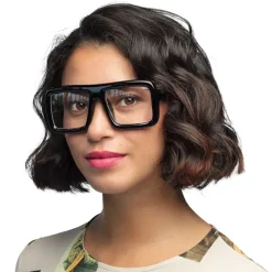 NEU Brille Retro Designer, schwarz