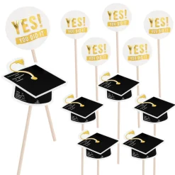 NEU Cocktail-Picker Graduation, 12 Stück mit verschiedenen Motiven