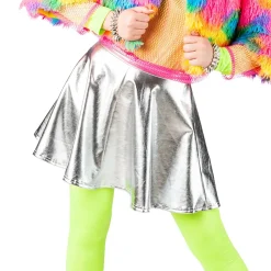 NEU Damen-Kostüm Glam-Rock, silber, Gr. S/M