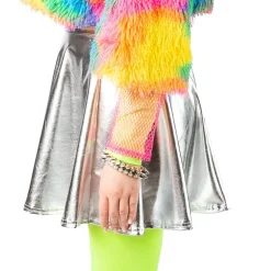 NEU Damen-Kostüm Glam-Rock, silber, Gr. S/M
