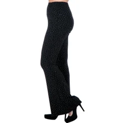 NEU Damen-Kostüm Glitzer-Schlaghose mit Strasssteinen, schwarz, Gr. 34-36