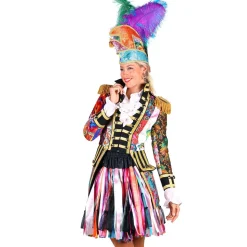 NEU Damen-Kostüm Karnevalsjacke Mix it up, buntes Patchworkmuster, Gr. XS