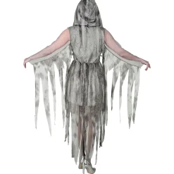 NEU Damen-Kostüm Ketten-Geist, Kleid mit Kapuze, inkl. Kette, Gr. XS
