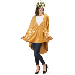 NEU Damen-Kostüm Poncho Reh, Einheitsgröße