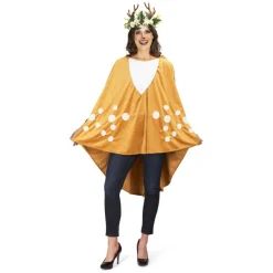 NEU Damen-Kostüm Poncho Reh, Einheitsgröße