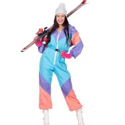 NEU Damen Kostüm Retro-Skianzug, Gr. 36