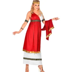 NEU Damen-Kostüm Römische Kaiserin, Kleid mit Umhang, Armbändern und Lorbeerkranz, Gr. S