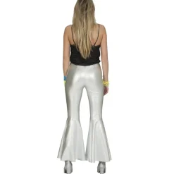 NEU Damen-Kostüm Schlaghose Disco-Fever silber, Gr. 36-38