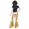 NEU Damen-Kostüm Schlaghose Disco-Fever, gold, Gr. 36-38