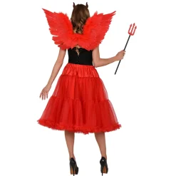 NEU Damen-Kostüm Tüllrock rot, 65cm, Einheitsgröße