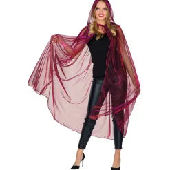 NEU Damen-Kostüm Umhang Glamourcape rot, Einheitsgröße
