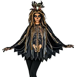 NEU Damen-Kostüm Voodoo Poncho, Einheitsgröße