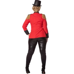 NEU Damen-Kostüm Zirkus-Direktorin / Dompteurin, Rot, Größe 36