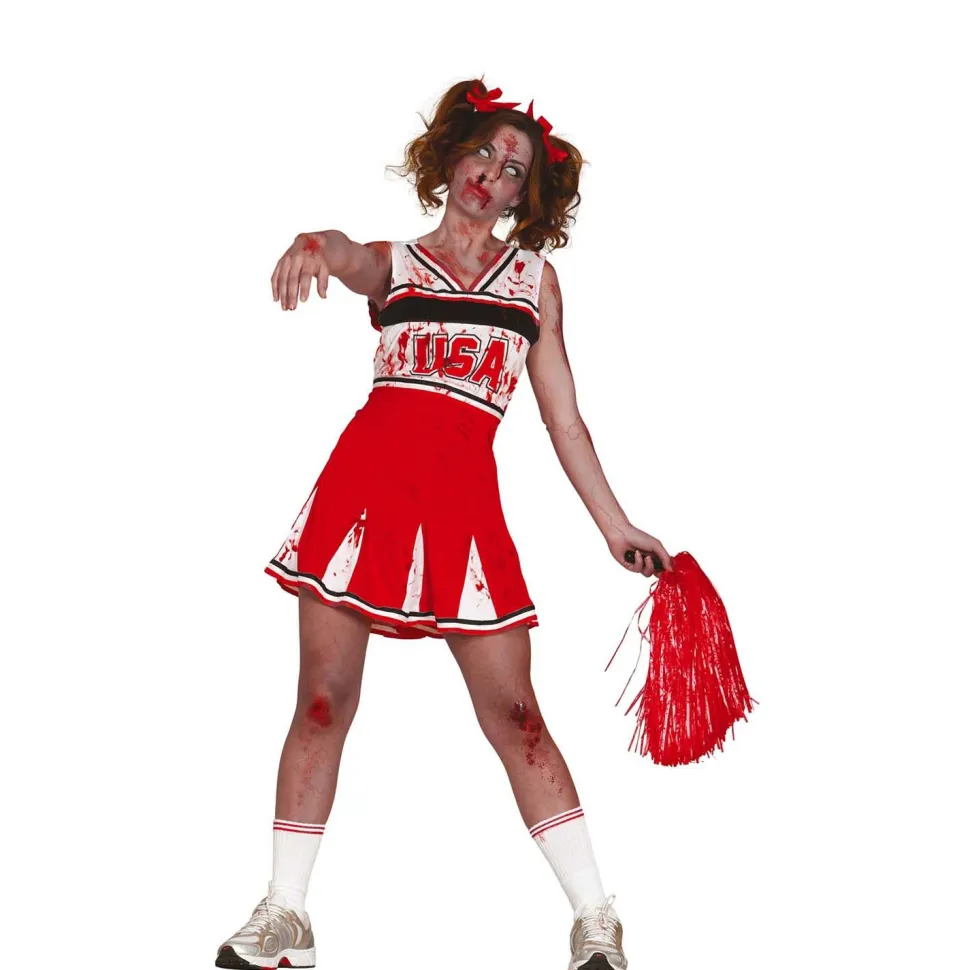 NEU Damen-Kostüm Zombie-Cheerleader, Gr. M