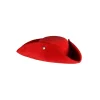 NEU Dreispitz Flair aus Samt, rot, Kopfweite 57-58cm